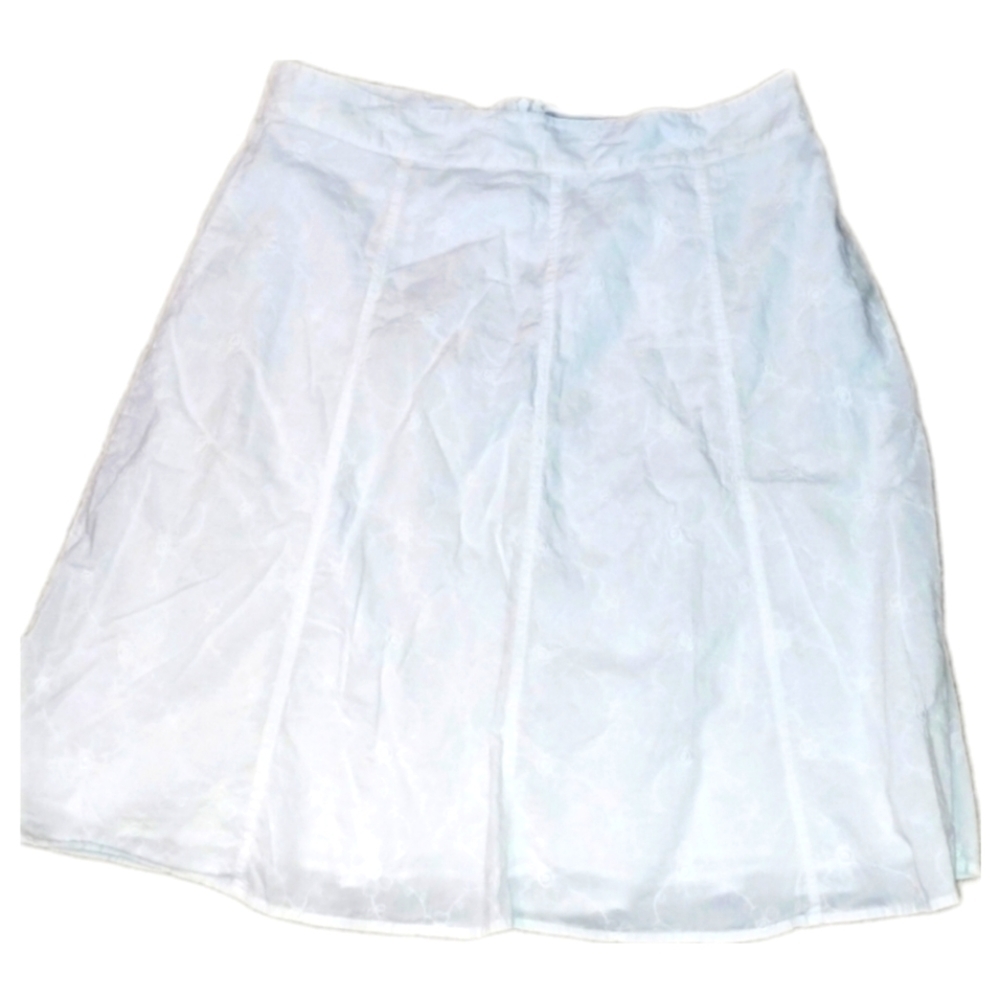 ⭐classic Elements Embroidered Skirt White Size 10